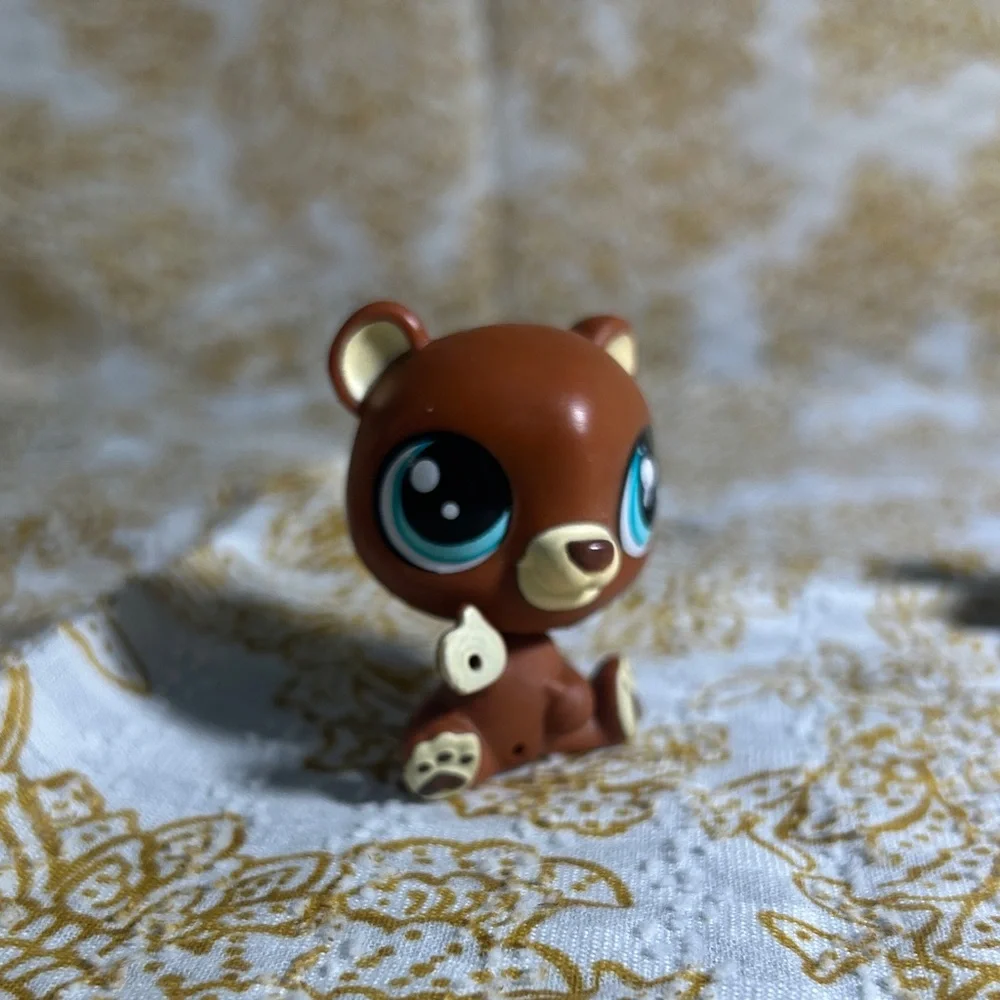 Littlest Pet Shop Animal Figures - Purple, Brown, Cream